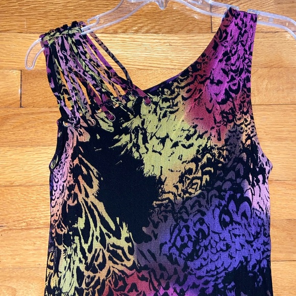 Lynn Ritchie Silver EUC Sleeveless Gorgeous Fully Lined Dress. No Wrinkle! - Picture 2 of 15